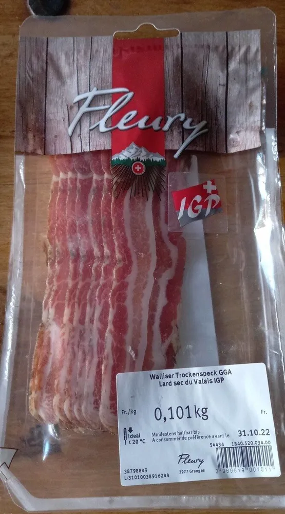 Lard sec du Valais IGP