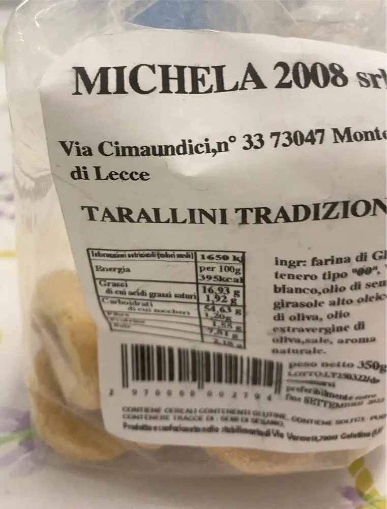 Tarallini tradizionali