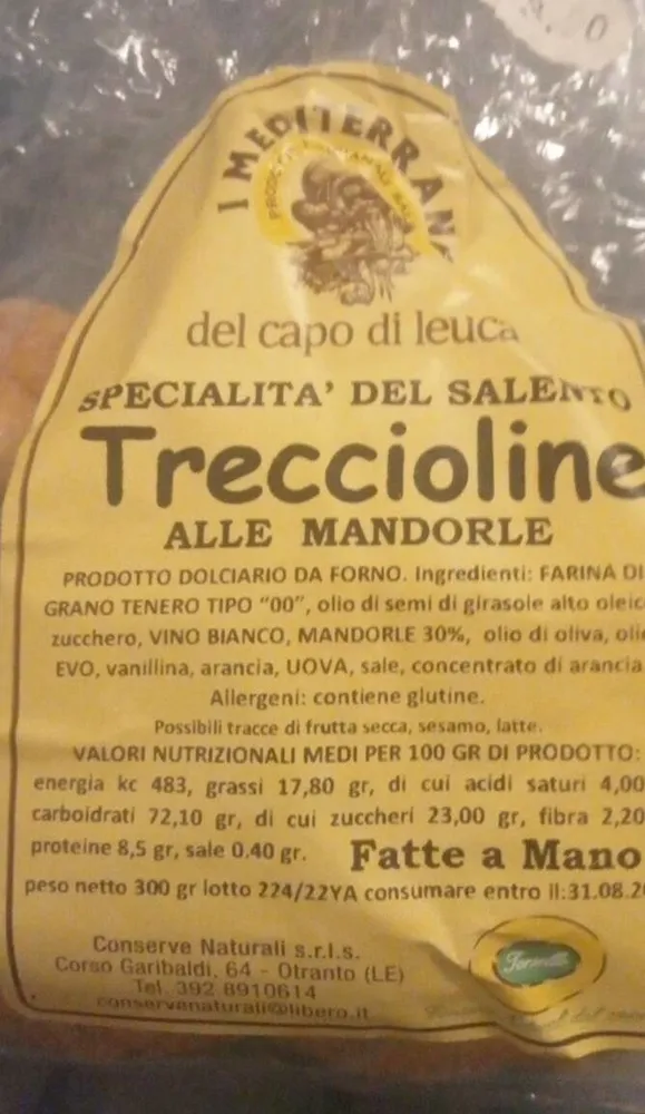 Treccioline alle mandorle