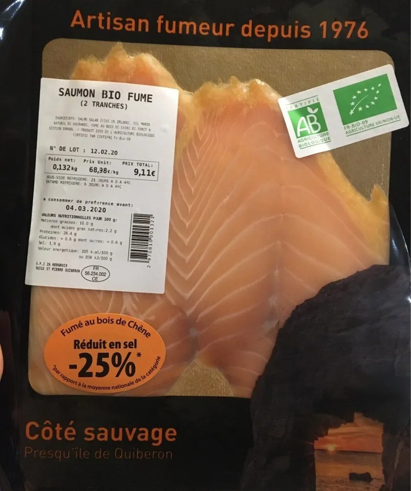Saumon bio fumé
