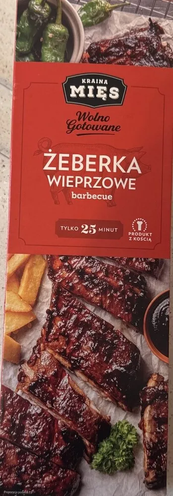 Żeberka wieprzowe barbecue