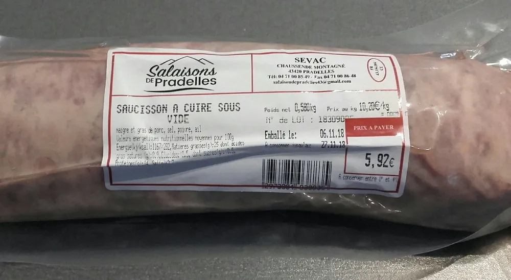 Saucisson à cuire