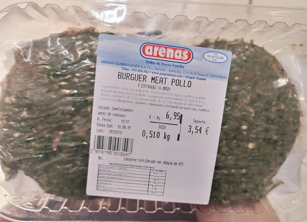 Burguer meat pollo