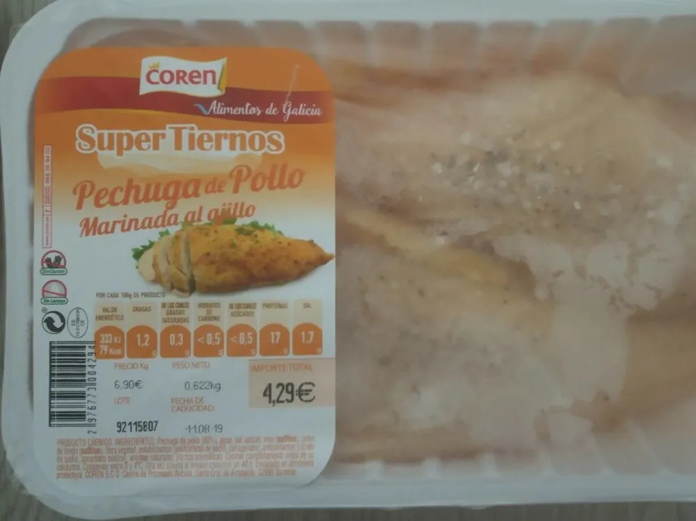pechugas de pollo marinada al ajillo