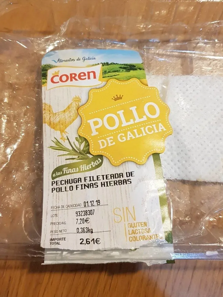 Pollo de Galicia a las finas hierbas