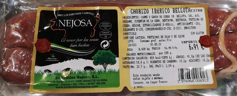 Chorizo Ibérico Bellota Extra