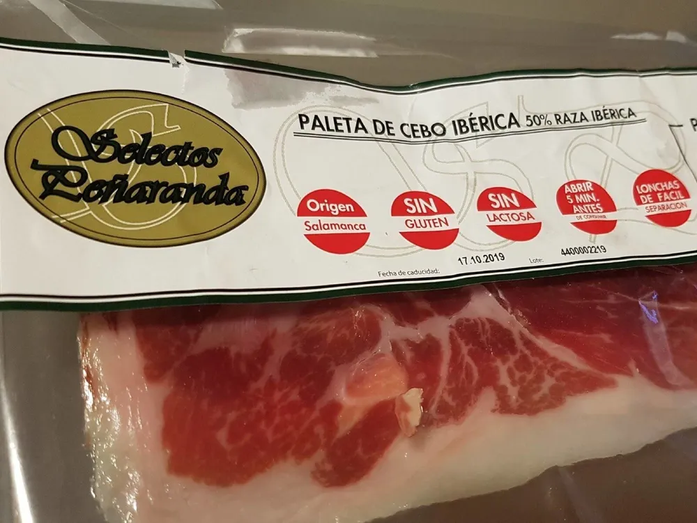Paleta de cebo ibérica