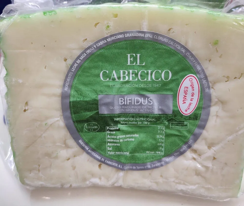 Queso madurado de mezcla con bífidus activos