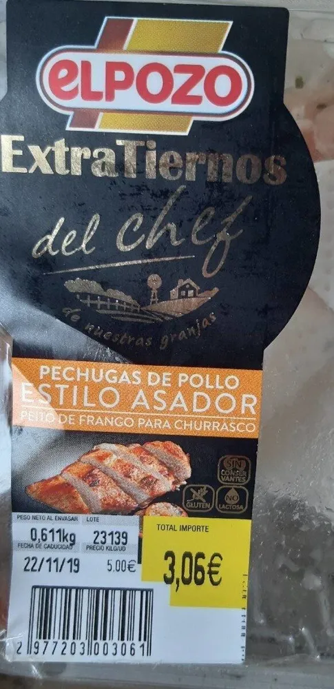 Pechugas de pollo estilo asador