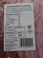 Paleta de cebo ibérica