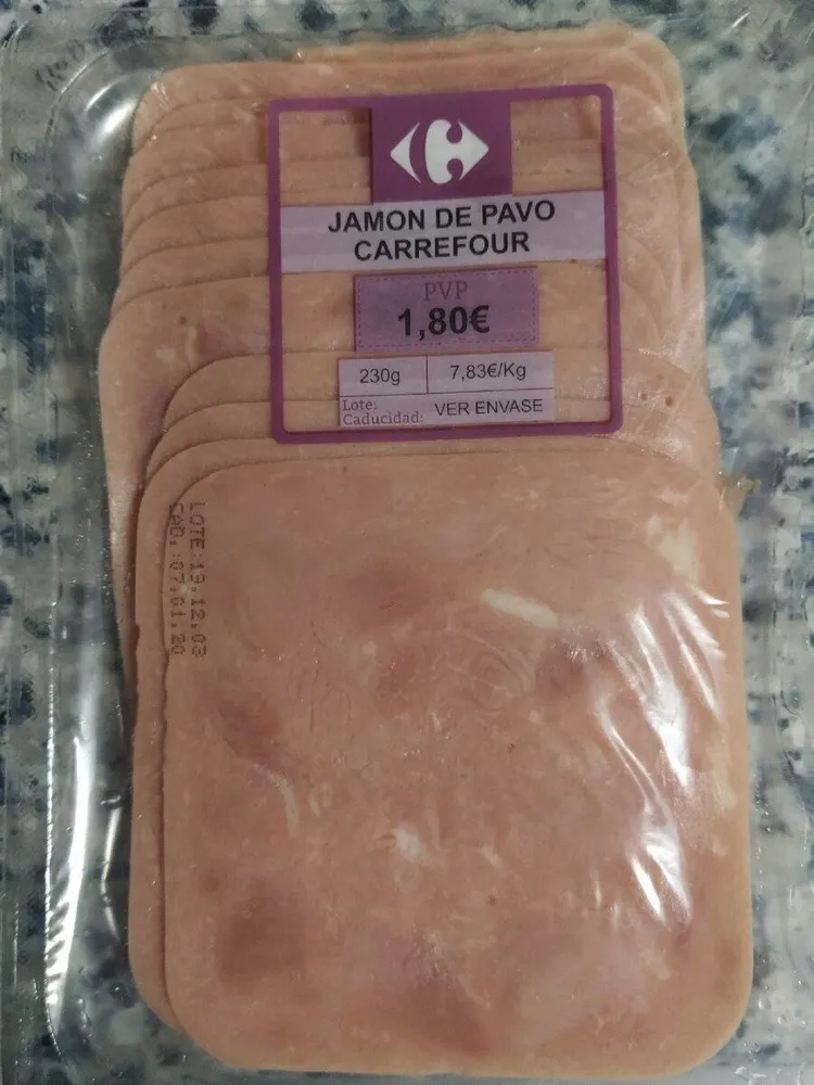 Jamón de pavo