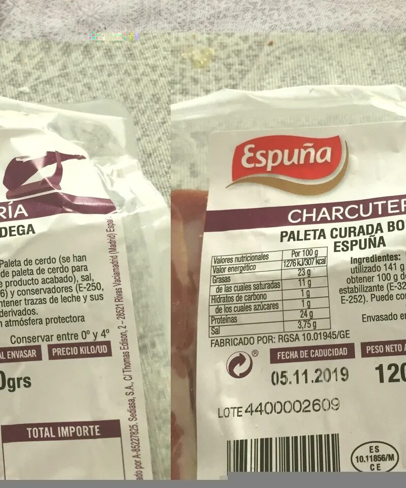 Paleta curada