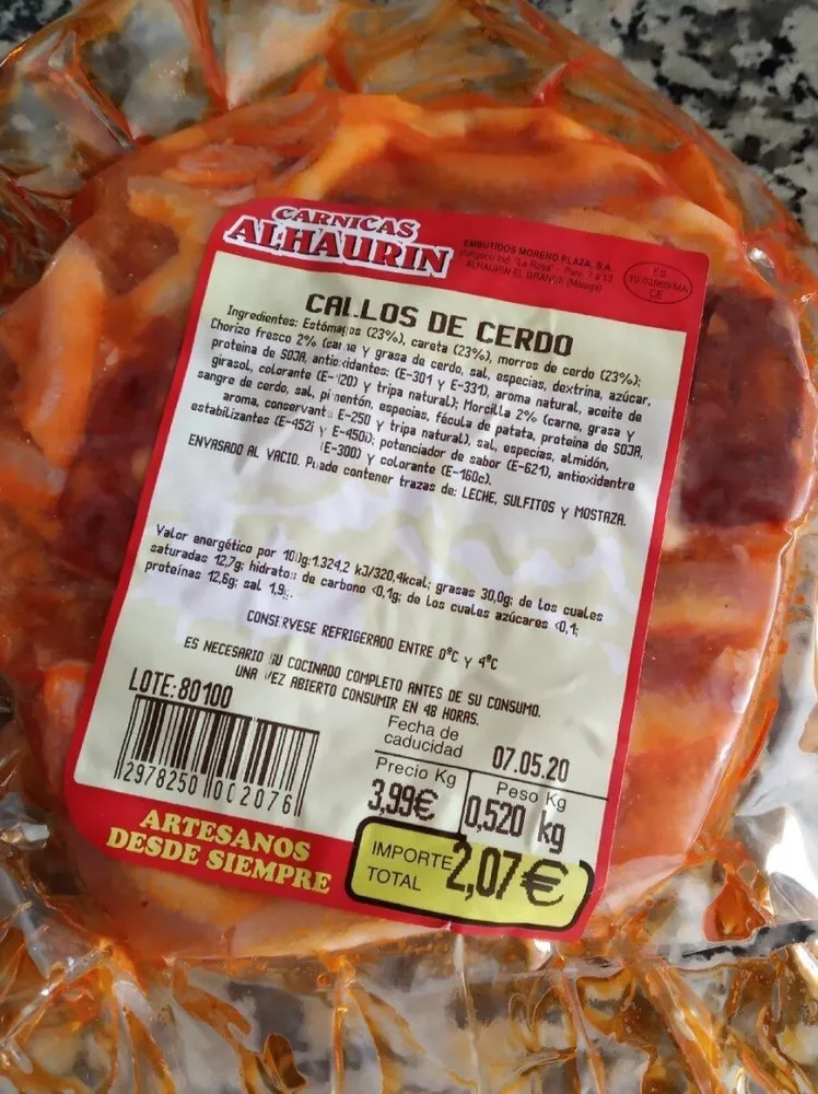 Callos de cerdo