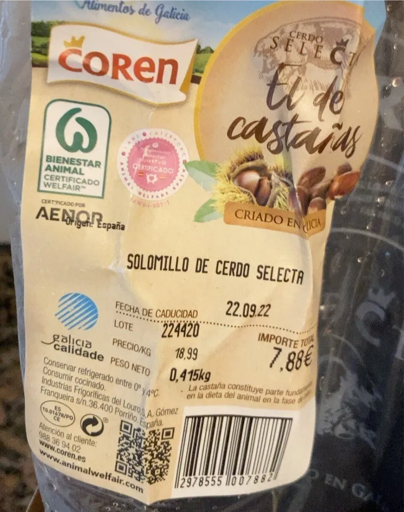 Solomillo de cerdo selecta