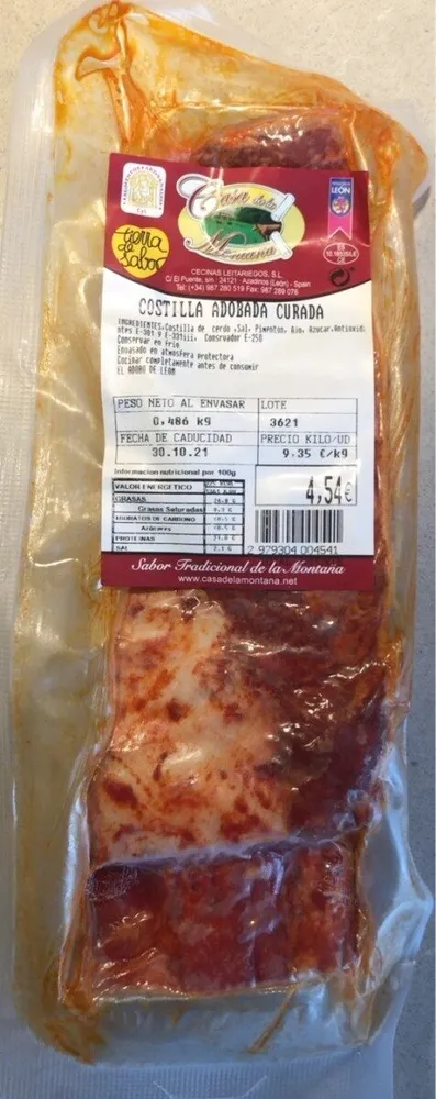Costilla Adobada Curada