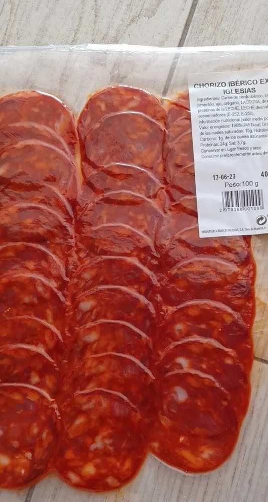 Chorizo ibérico extra iglesias