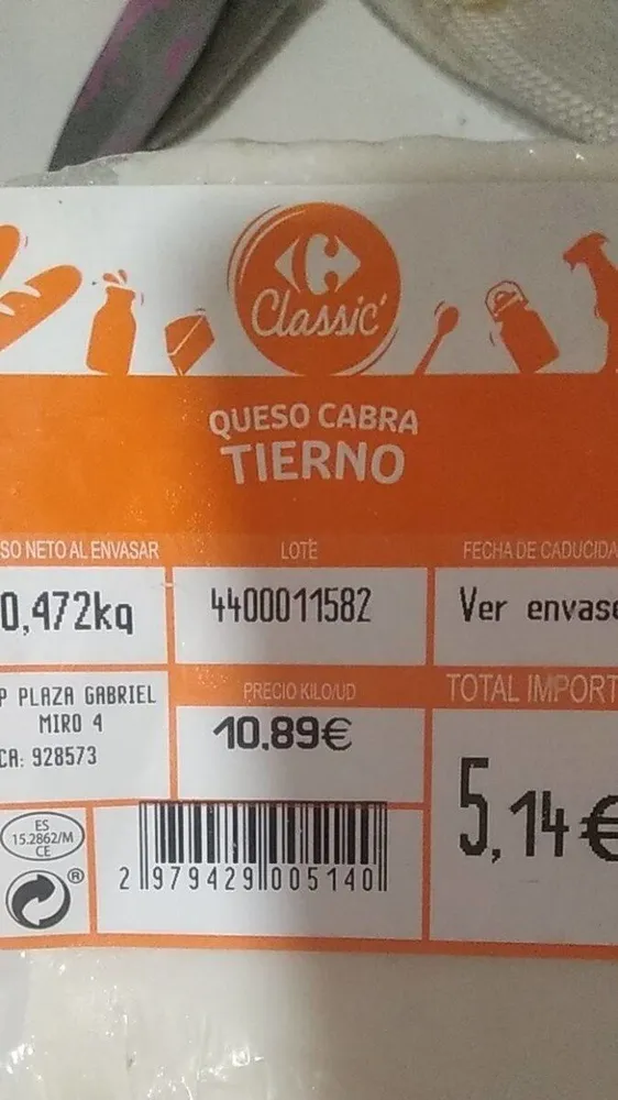 Queso cabra tierno