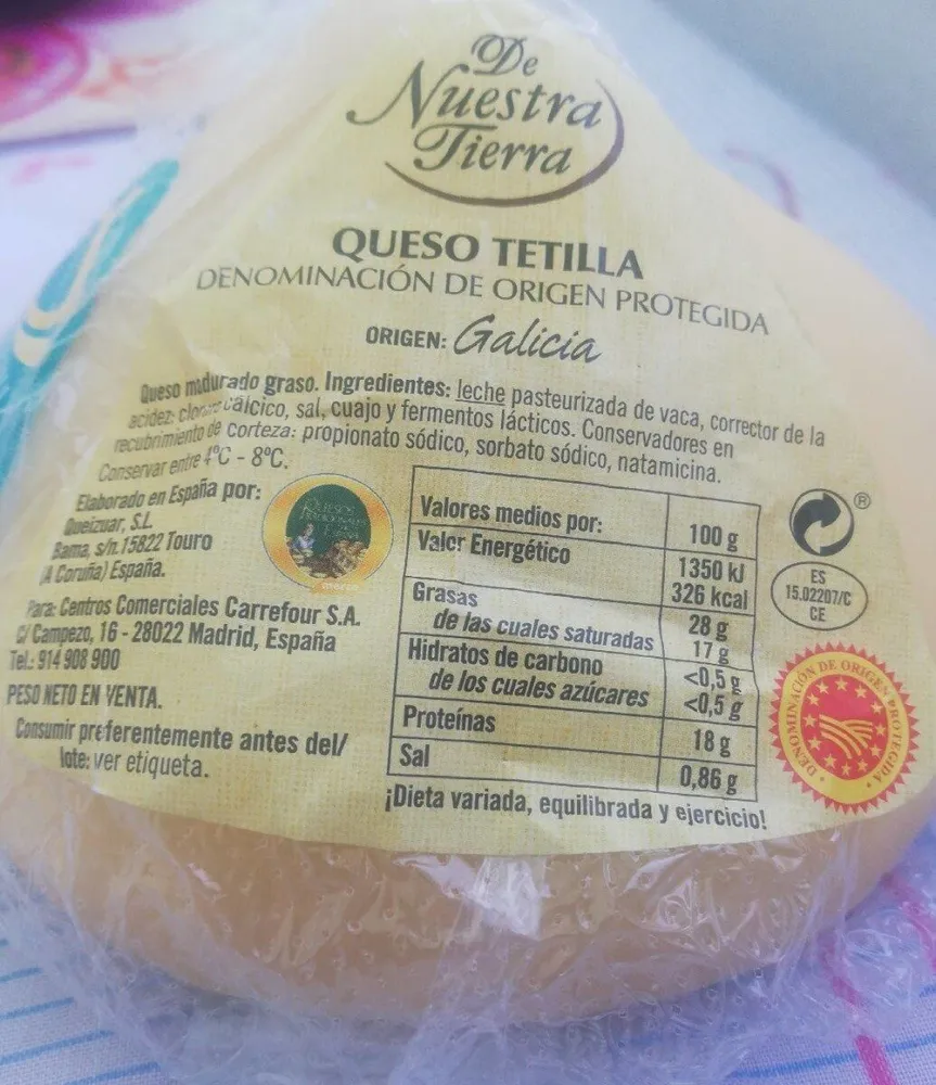 Queso tetilla  d.o.p. Galicia
