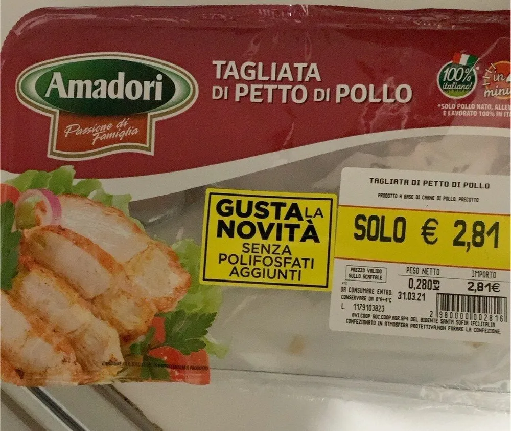 tagliata di petto di pollo