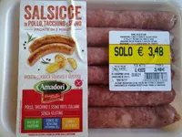 Salsicce di pollo tacchino e suino