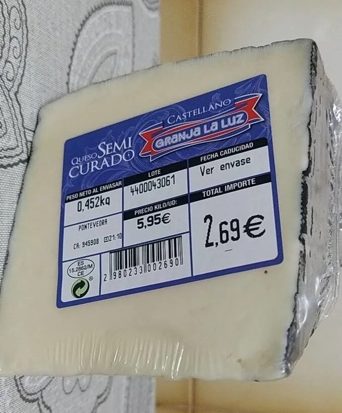 Queso semi curado Castellano