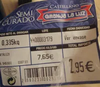 Queso semicurado granja la luz