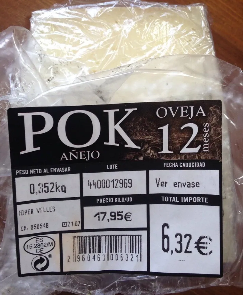 Pok queso añejo oveja 12 meses