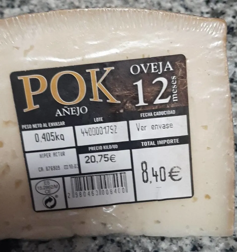 QUESO OVEJA AÑEJO POK