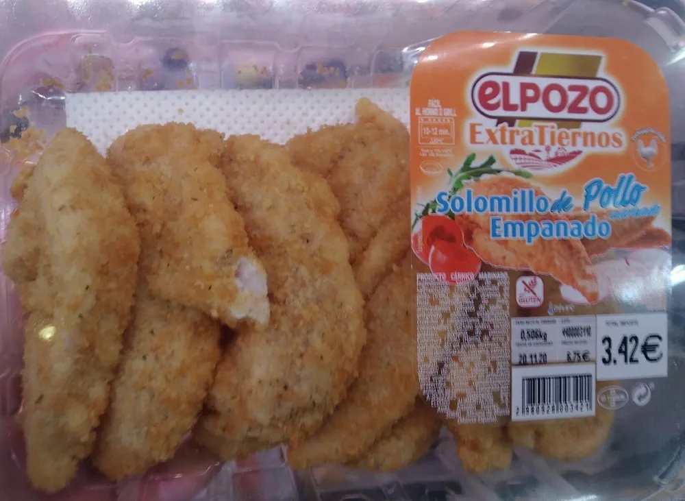 Solomillo de pollo marinado empanado