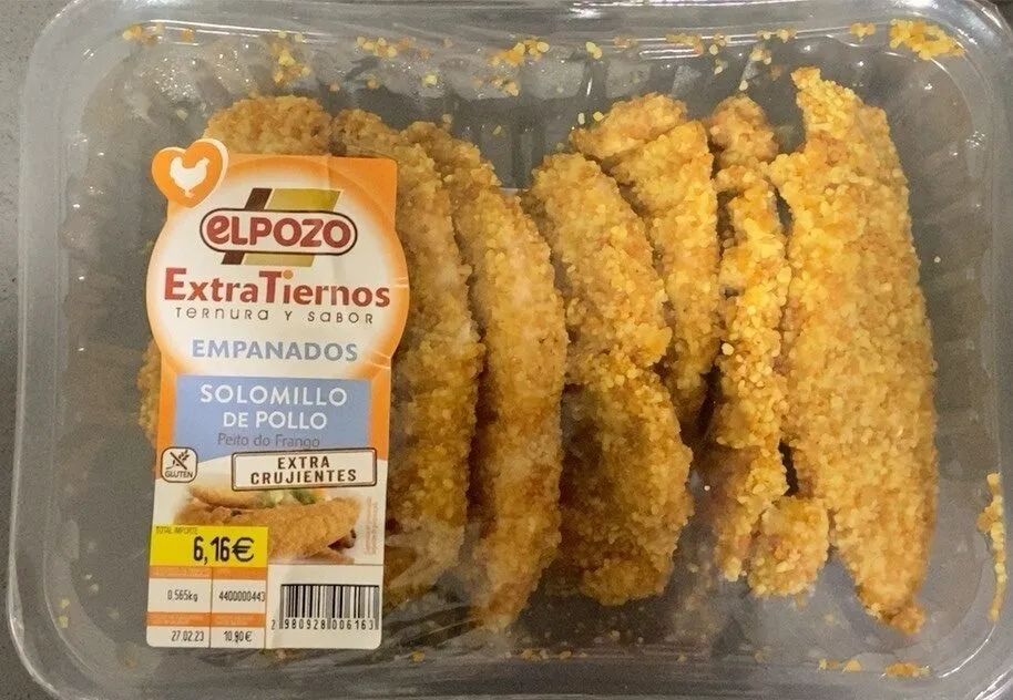 Solomillo de pollo empanados sin gluten