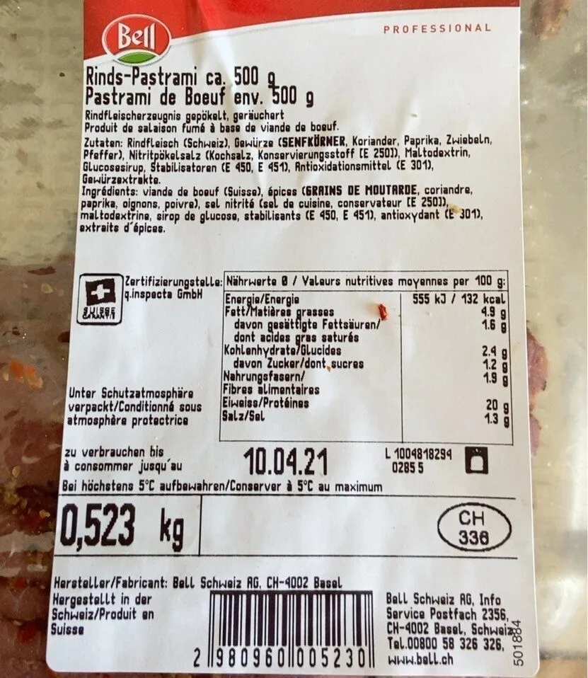 Pastrami boeuf