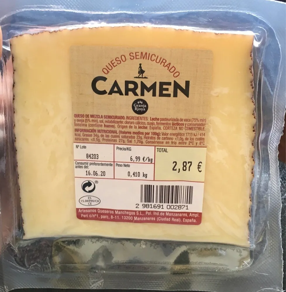 Queso semicirado "Carmen"
