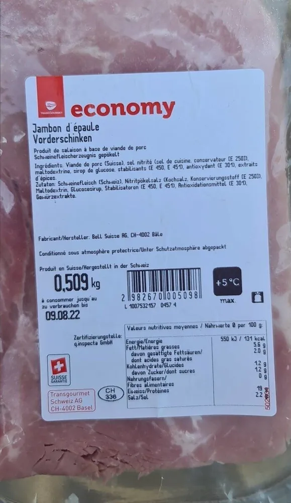 Jambon d'épaule economy