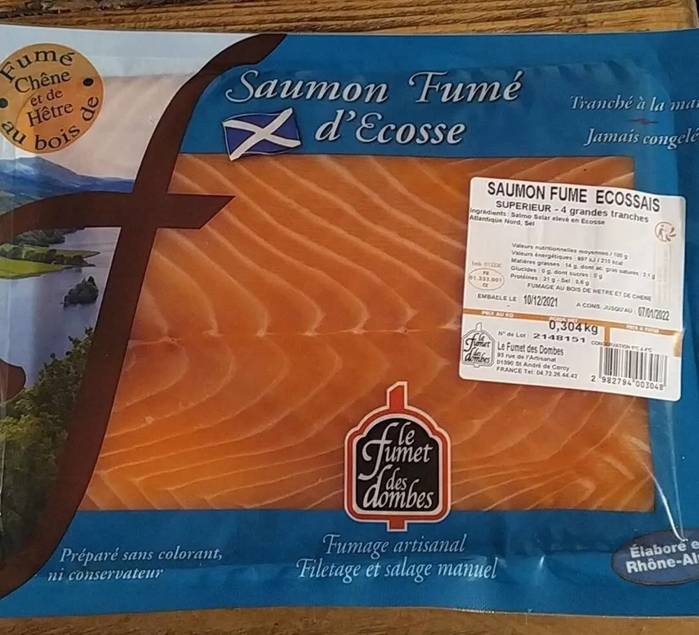 Saumon fumé ecossais