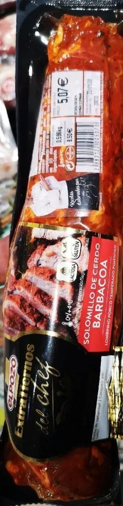 Solomillo de cerdo barbacoa Elpozo