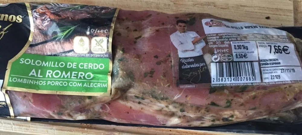 Solomillo de cerdo al romero