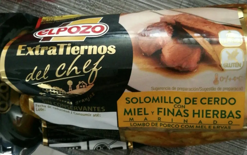 Solomillo de cerdo con miel y finas hierbas