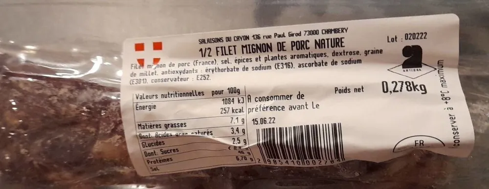 Filet mignon fumé