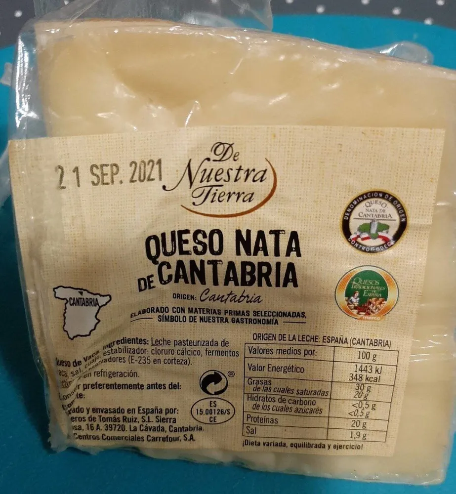 Queso nata de Cantabria