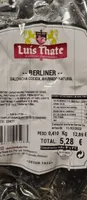 Salchicha cocida Berliner
