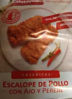 Escalope de pollo con ajo y perejil