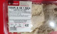 Escalope de ajo y perejil