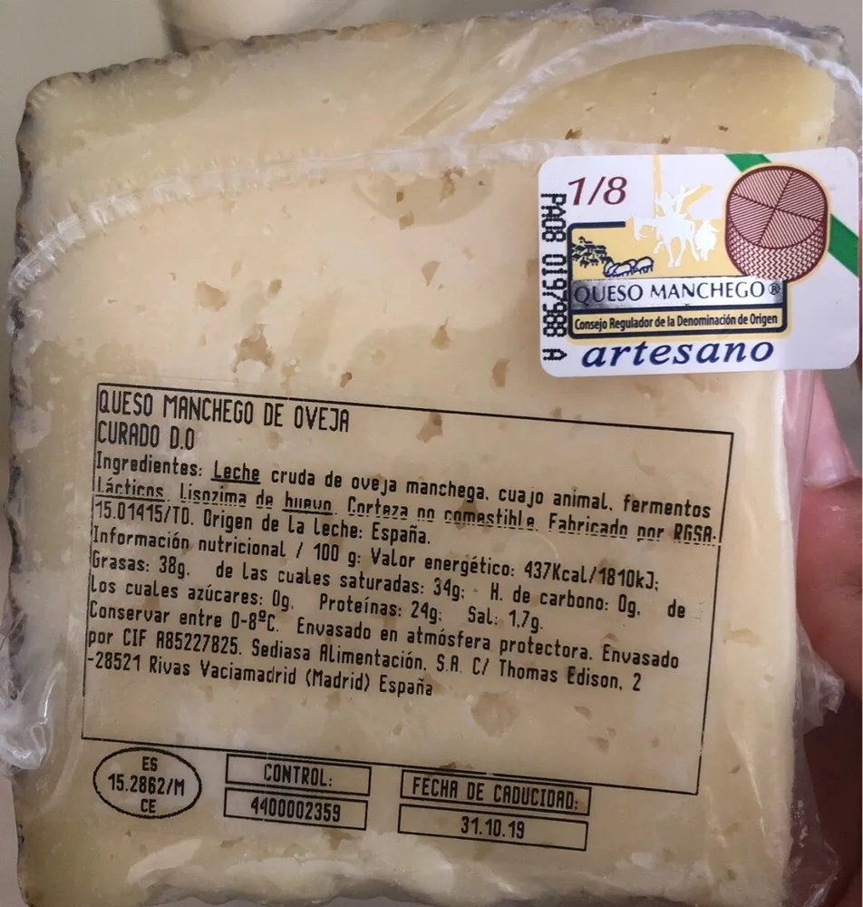 Queso manchego de oveja