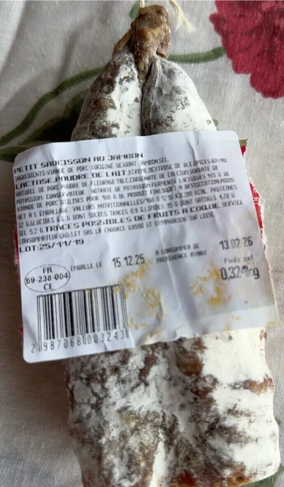 Saucisson au jambon