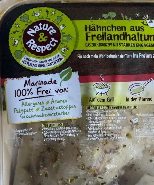 Hähnchen aus Freilandhaltung