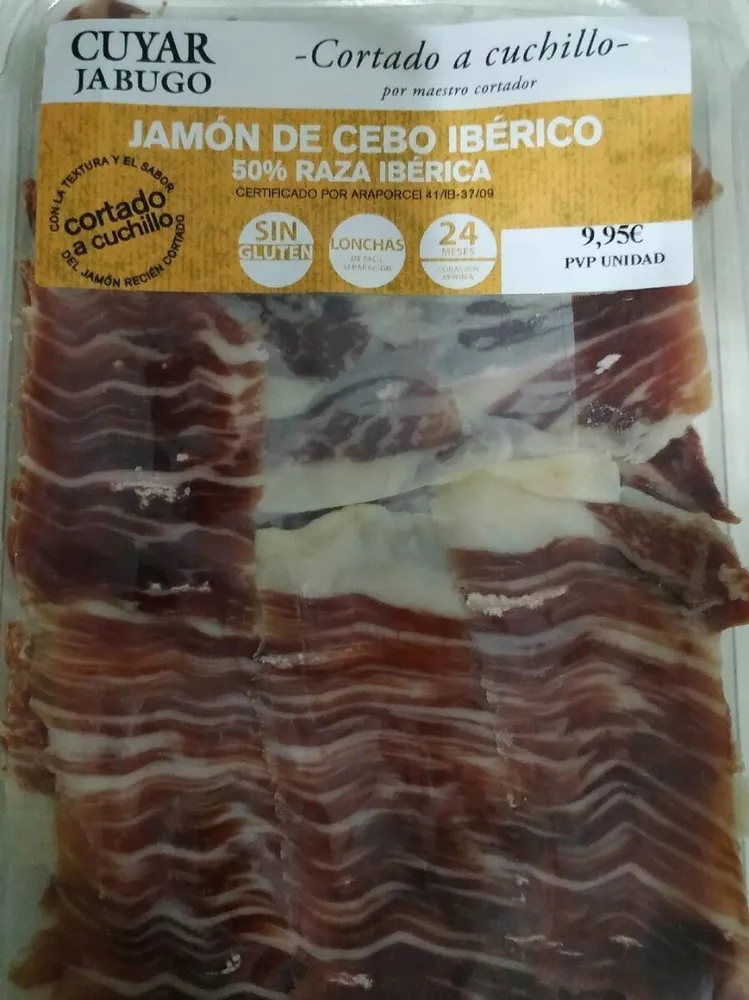 Jamón de cerdo ibérico