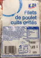 Filets de poulets cuits grilles
