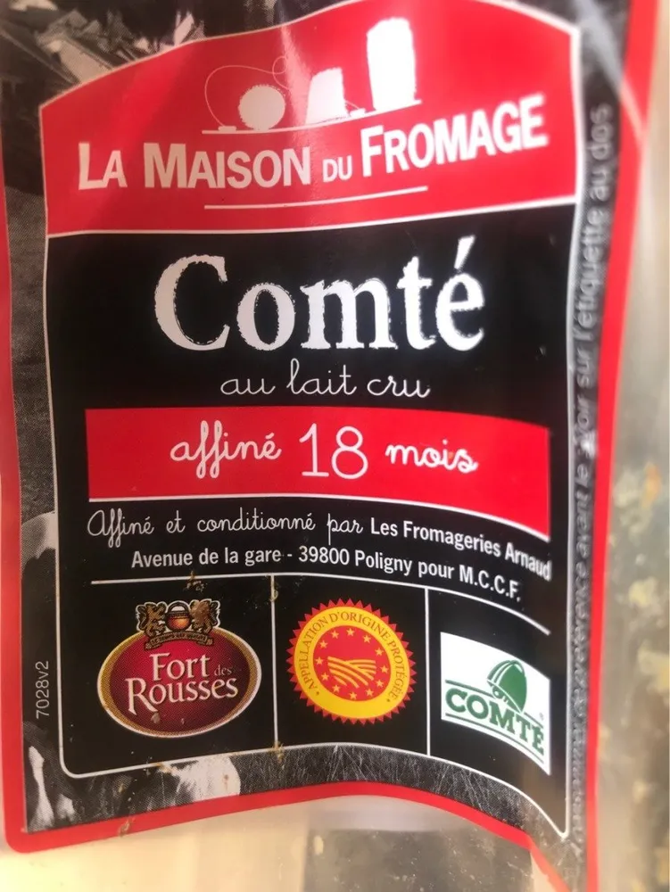 Comte au lait cru