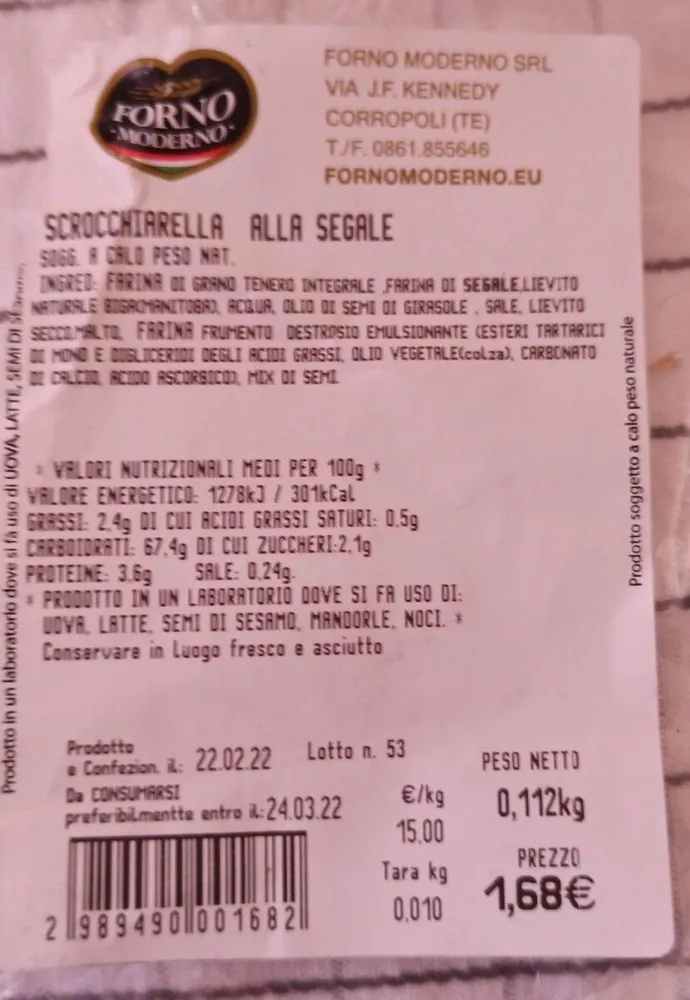 SCROCCHIARELLA ALLA SEGALE