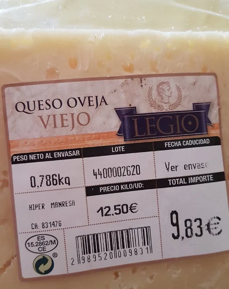 Queso oveja viejo